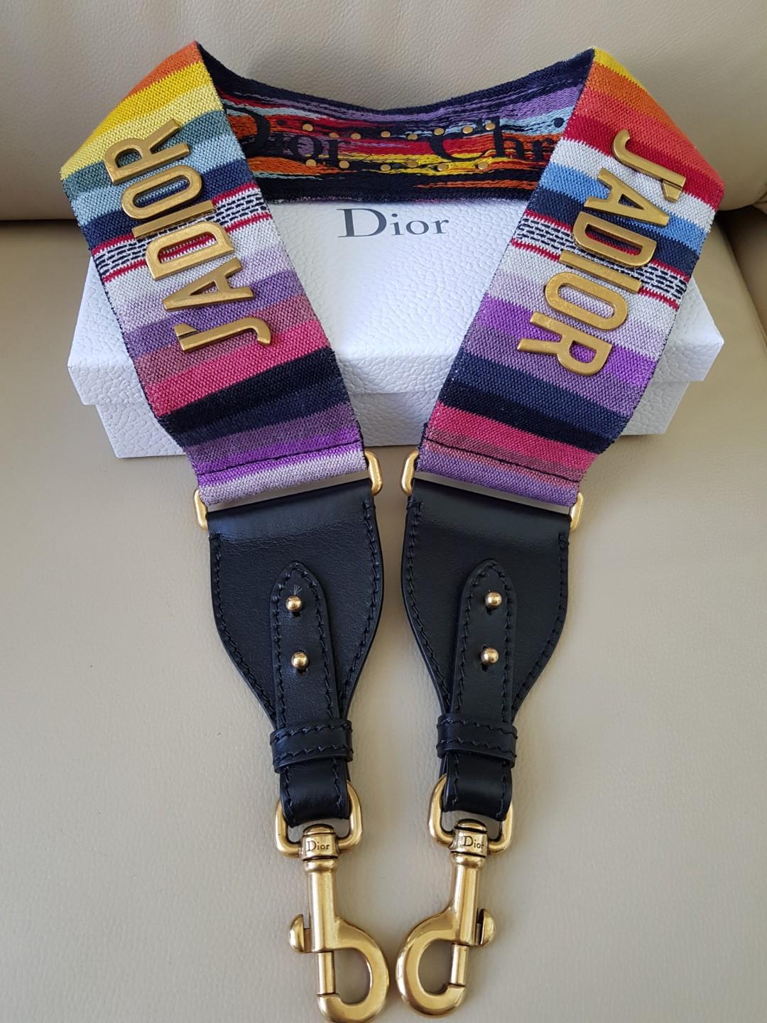 dior rainbow strap
