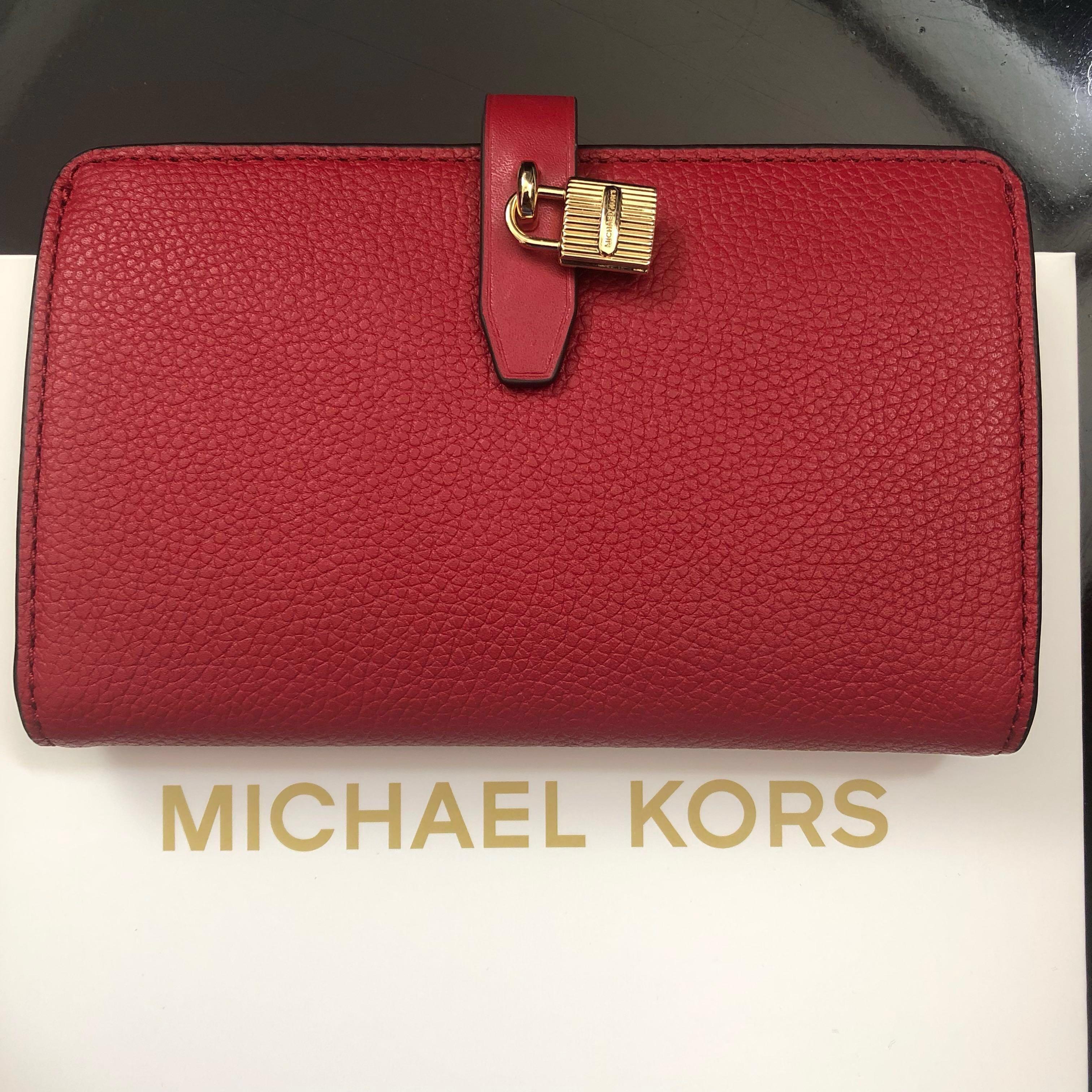 michael kors wallet with lock