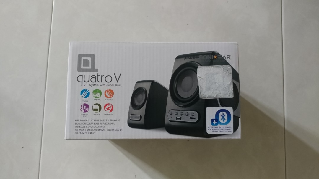 quatro v 2.1 system with super bass