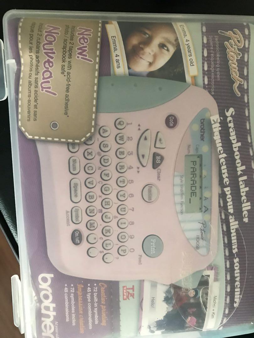 Brother P touch label maker -Pink, Computers & Tech, Printers ...