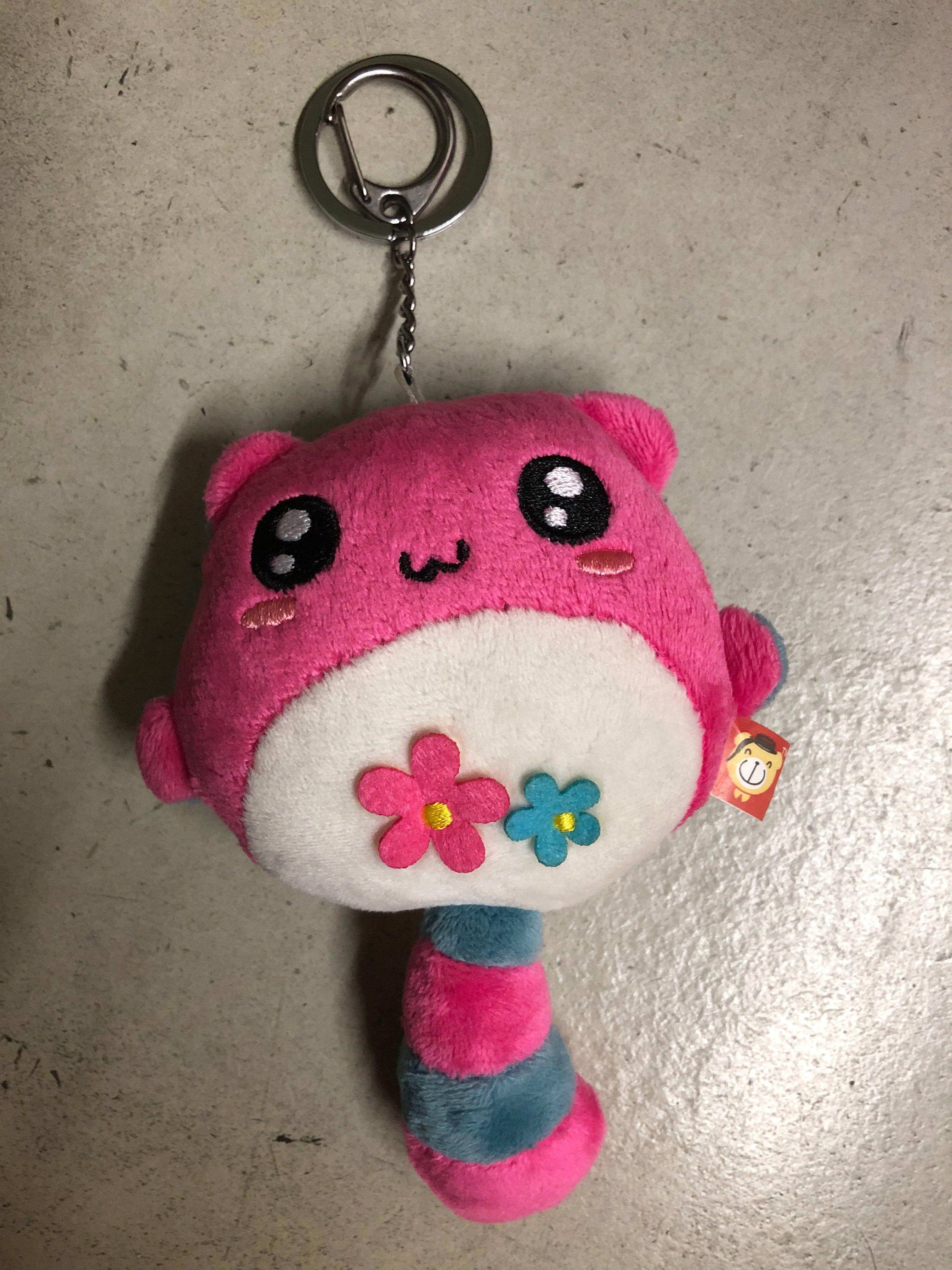 Cute raccoon soft toy keychain, Hobbies & Toys, Toys & Games on Carousell