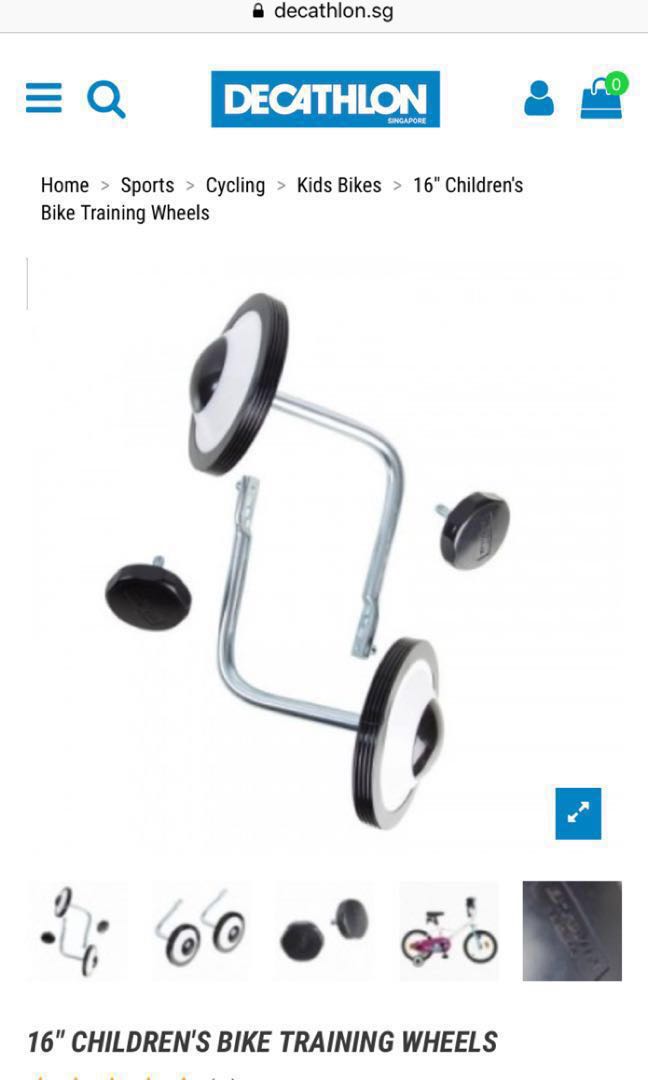 Btwin training wheels clearance