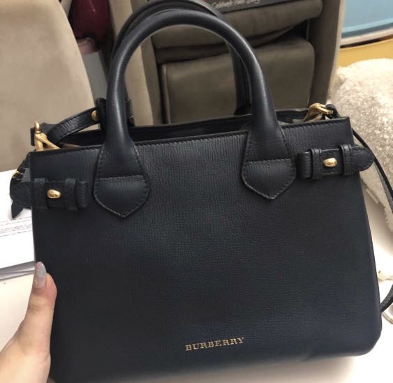 DISCOUNTED* Authentic Burberry banner bag in navy blue, Luxury, Bags &  Wallets on Carousell