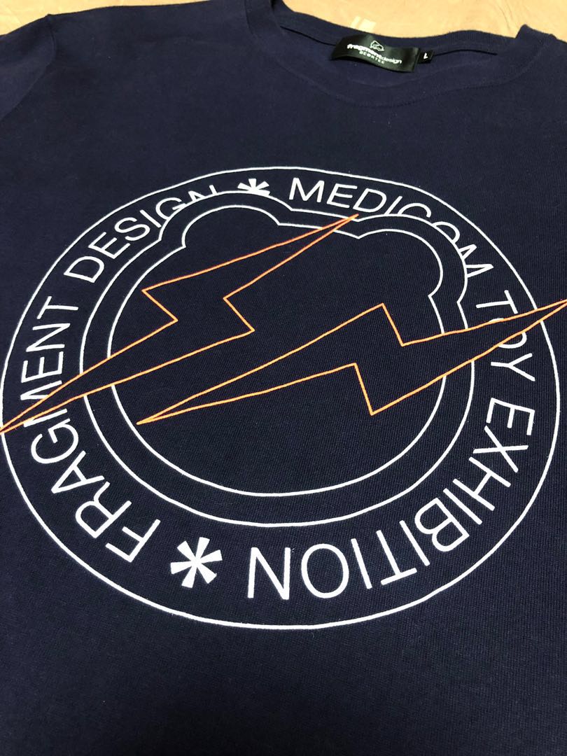 Medicom x Fragment Design Men Circle Logo Be@rtee Tee (black)