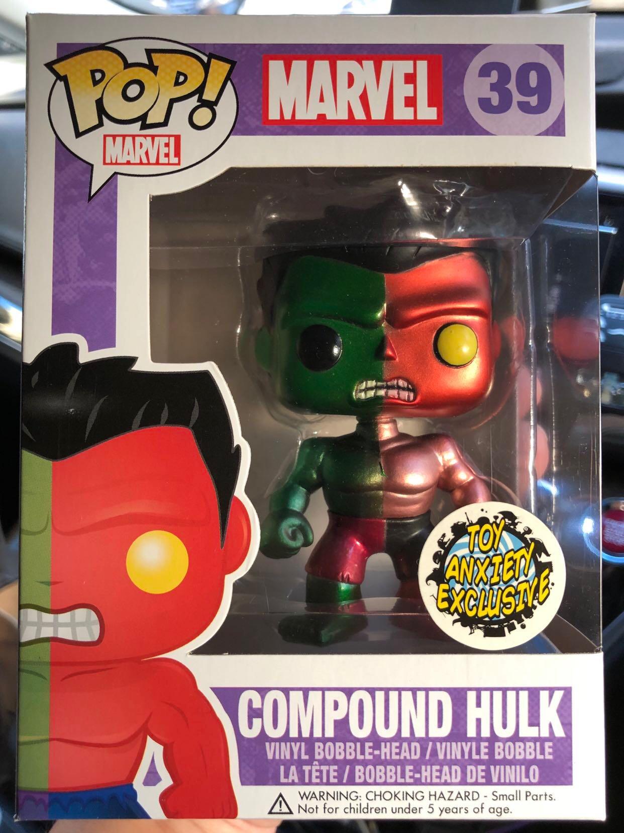 Funko pop red hulk top metallic
