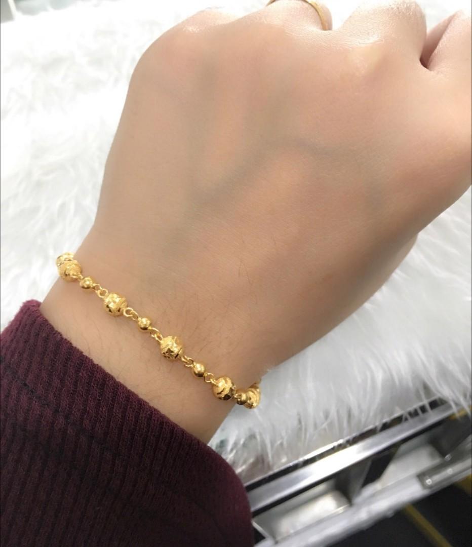 Gelang Tangan Bebola Emas 916 Women S Fashion Jewellery On Carousell