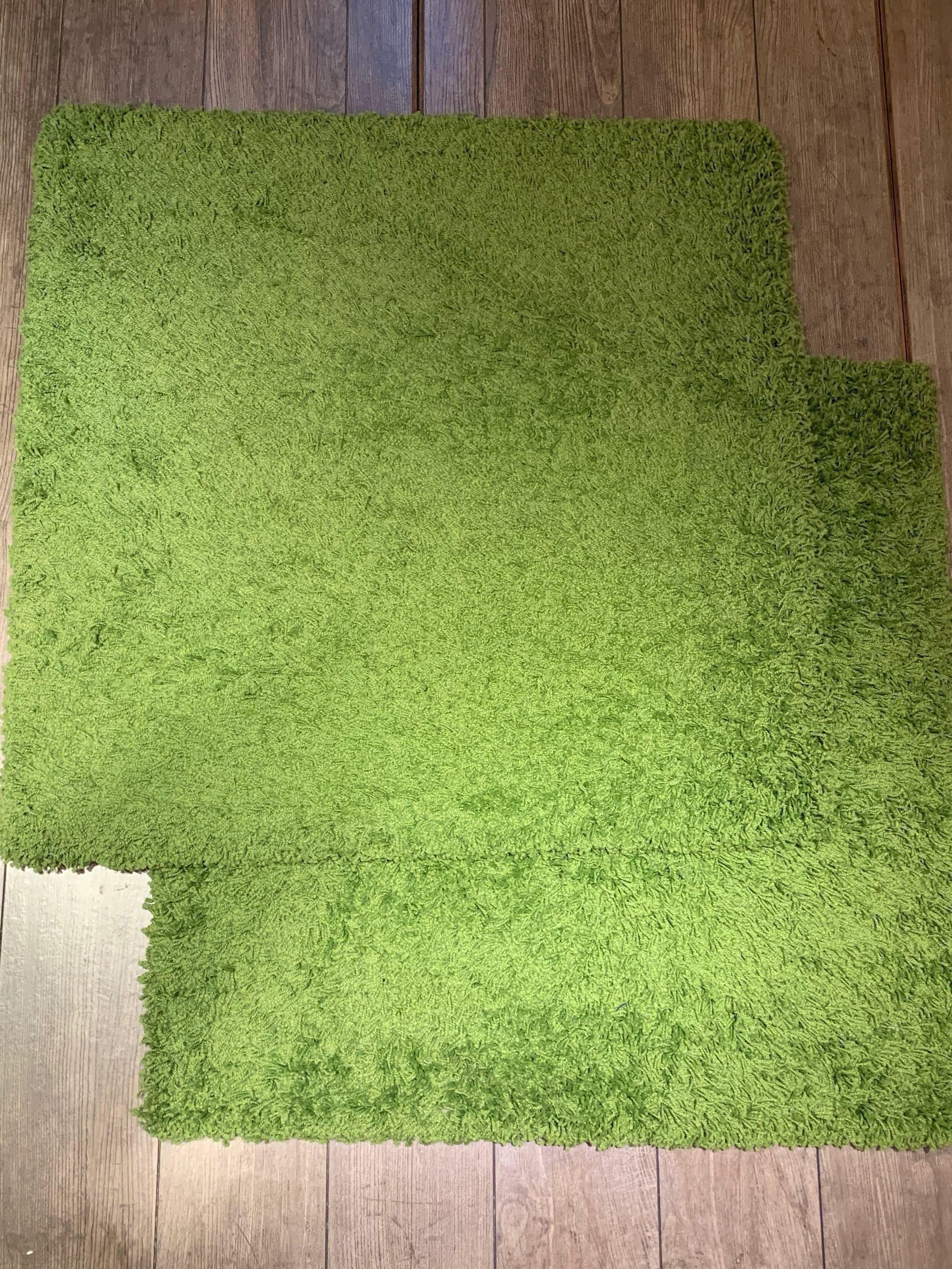 IKEA 宜家 地毯 地氈 綠色 草地氈 green carpet 2張, 傢俬＆家居, 家居裝飾, 地氊 Carousell