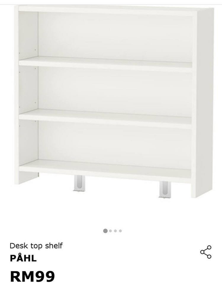 Ikea Desk top Shelf, Furniture & Home Living, Furniture, Shelves