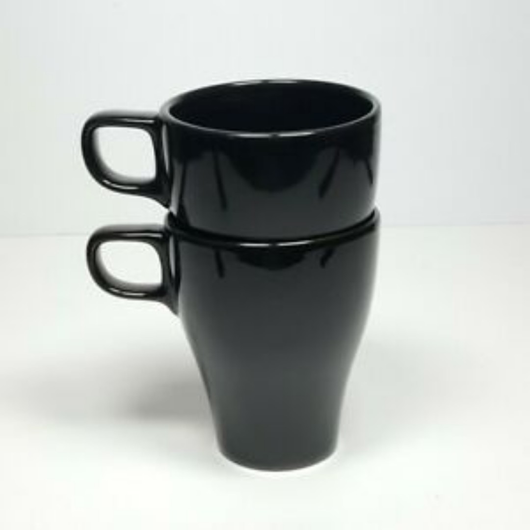 Ikea Fargrik Coffee Mug Black Discontinued Color Replacement 3 Units Fargrik Home Appliances Kitchenware On Carousell