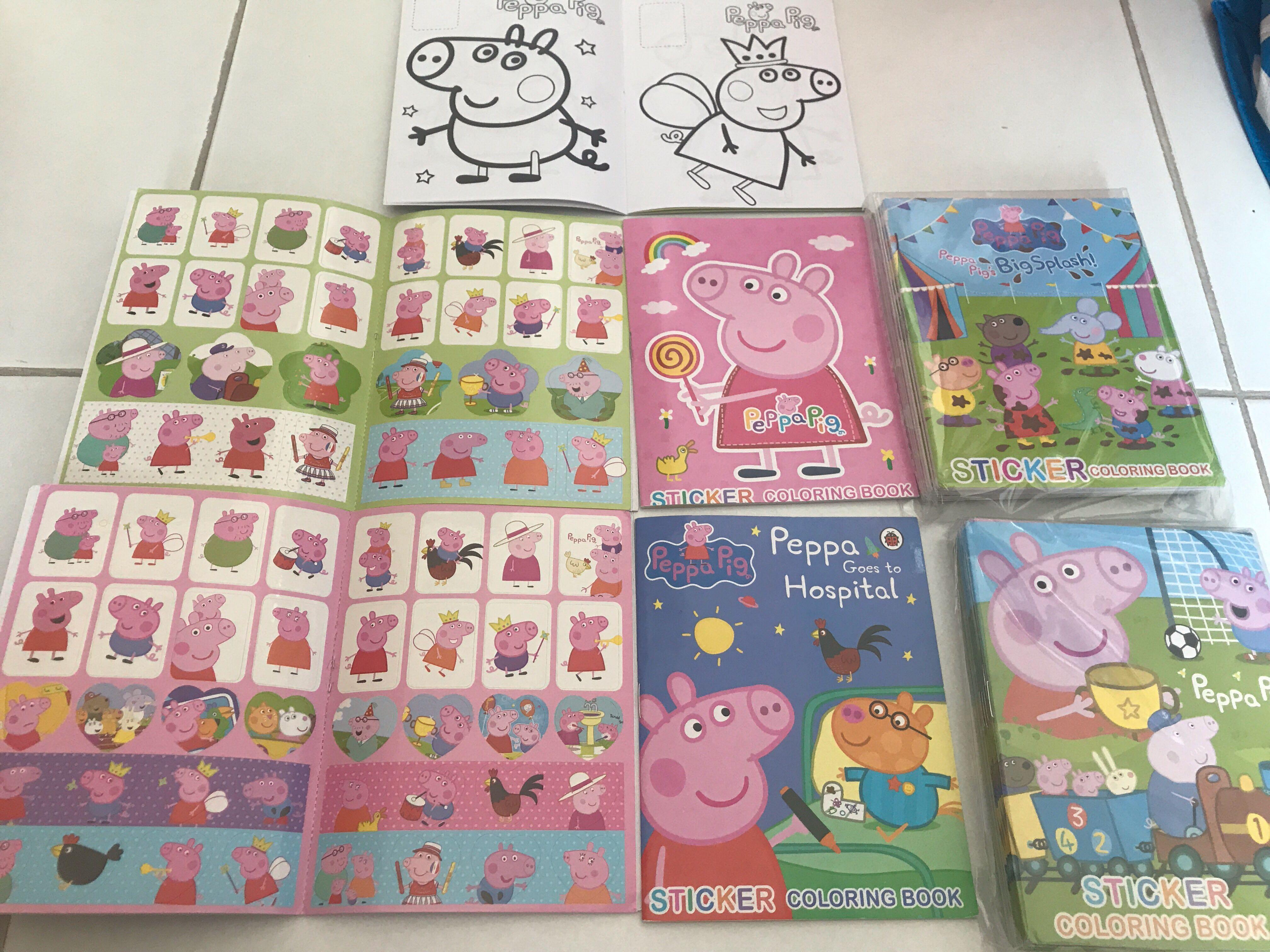 Instock Mini Peppa Pig Coloring And Stickers Book Ideal For Birthday Party Items Brand New Bulk Purchase Pm Me Babies Kids Toys Walkers On Carousell Explore our list of coloring books for adults, children, teens and toddlers of all ages at barnes & noble®. carousell
