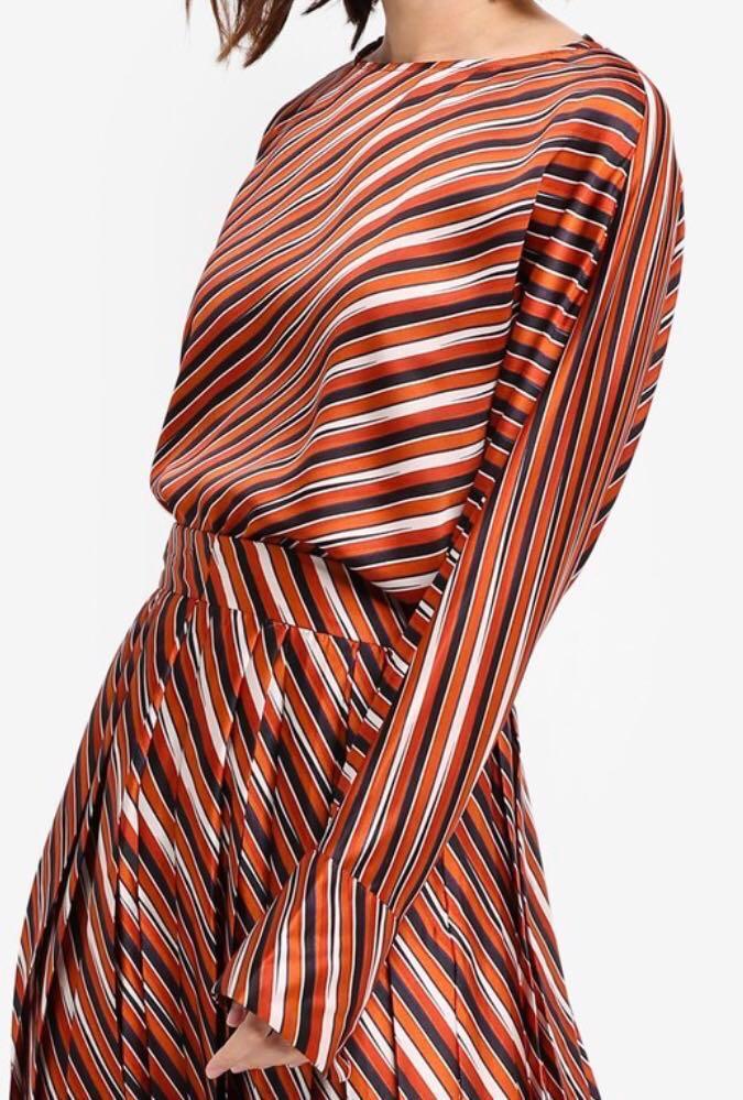 striped satin blouse