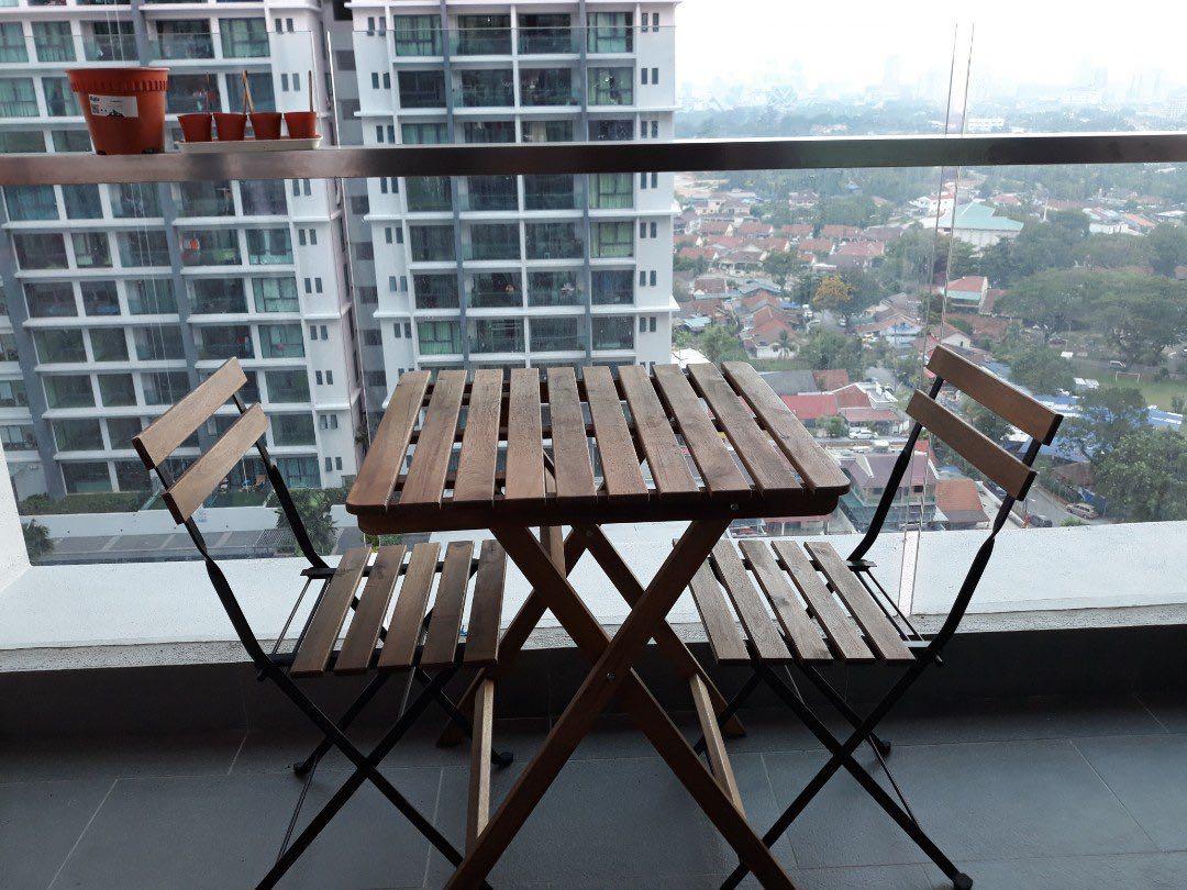 Meja kerusi garden ikea wth Free GIft Furniture Home Living