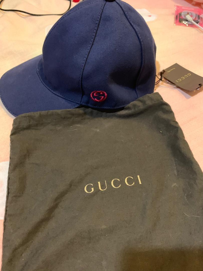 Gucci cap navy blue clearance