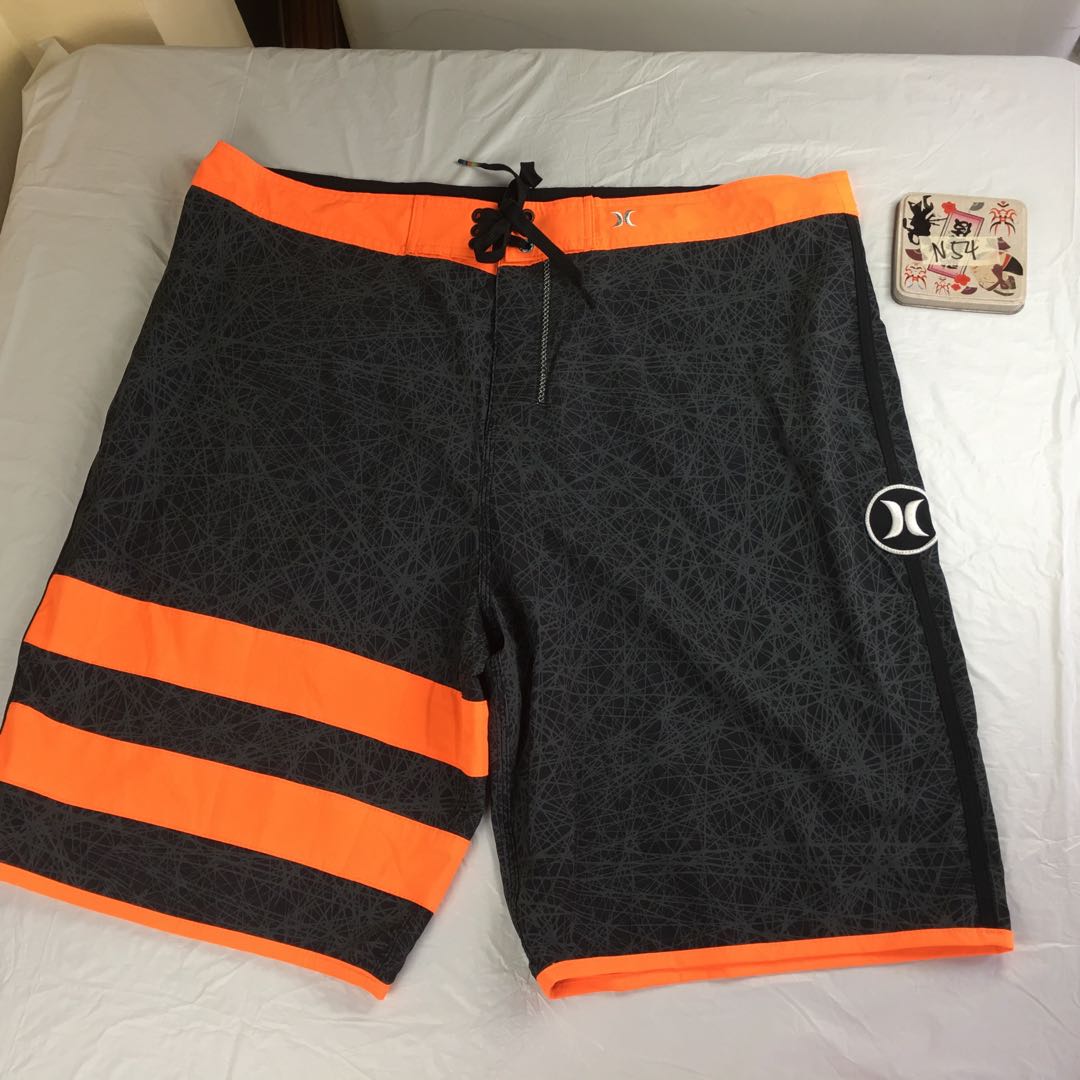 Orange Board Shorts Swim Trunks 