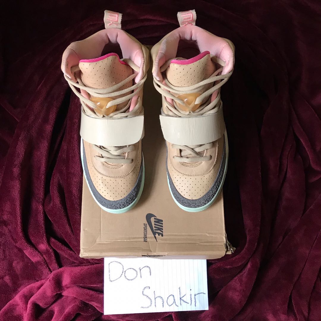 nike air yeezy 1 net mens tan