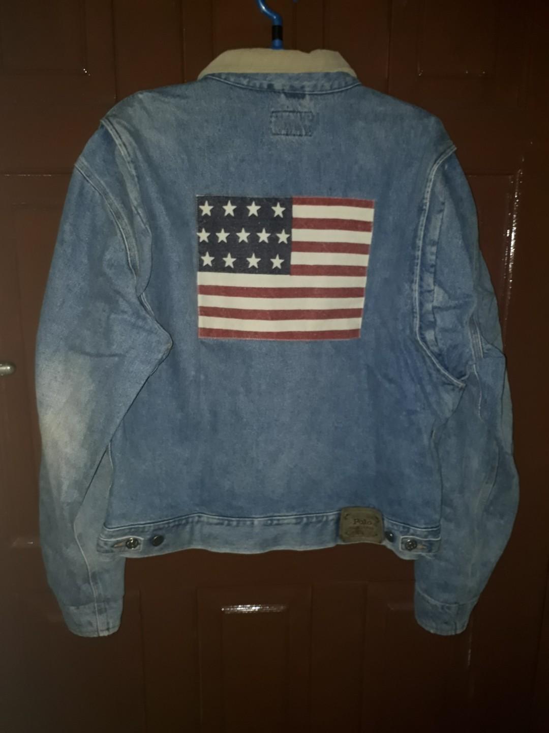 Polo ralph lauren big flag denim jacket 