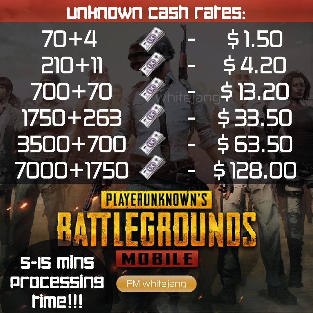 Pubg Mobile Unknown Cash Uc Top Up Toys Games Video Gaming In - share this listing