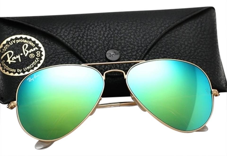 Ray Ban Aviator green mirror lens Women s Fashion Watches