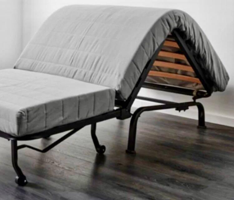 Ikea fold out single online bed chair