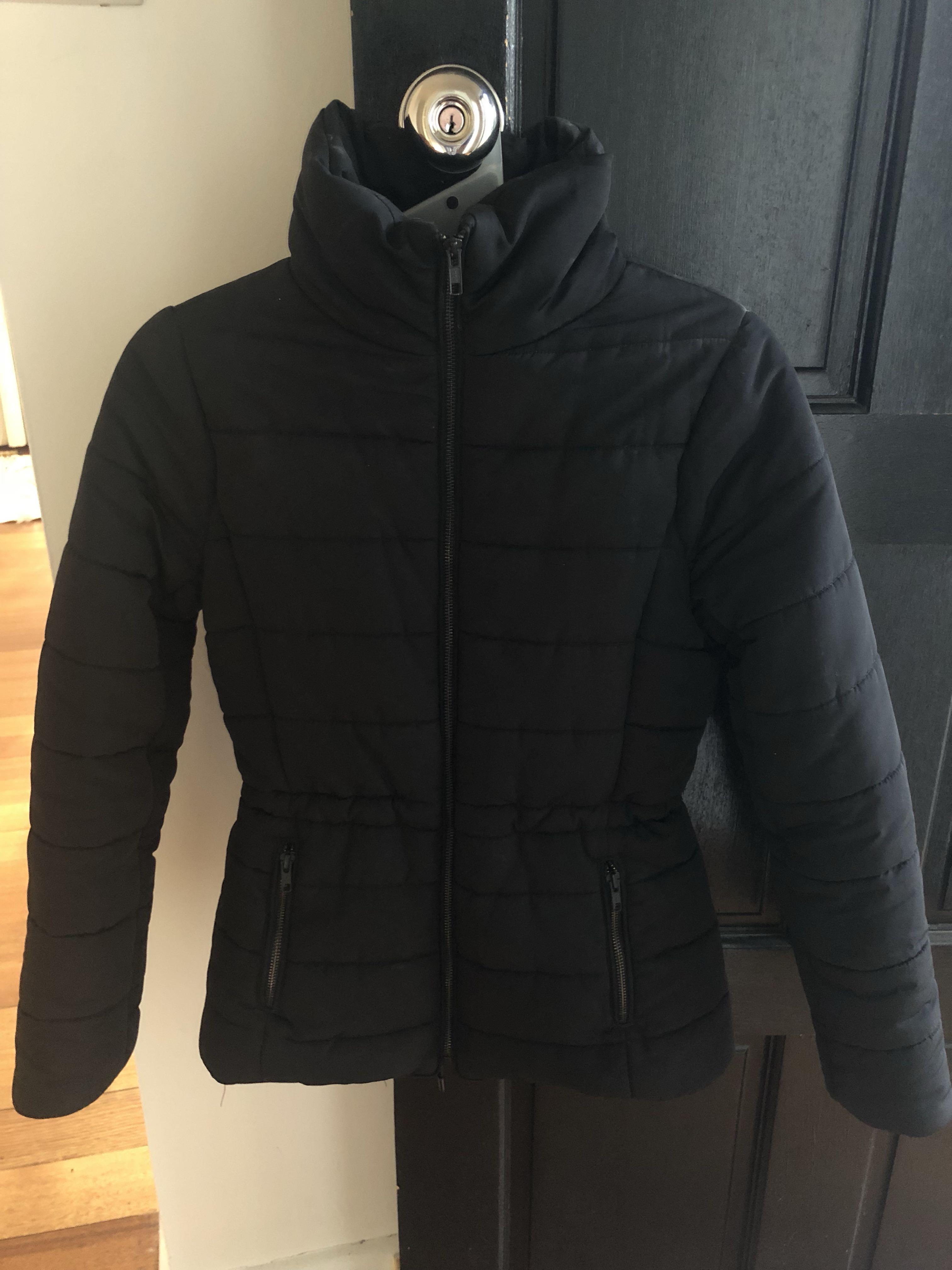 Seed black puffer best sale jacket