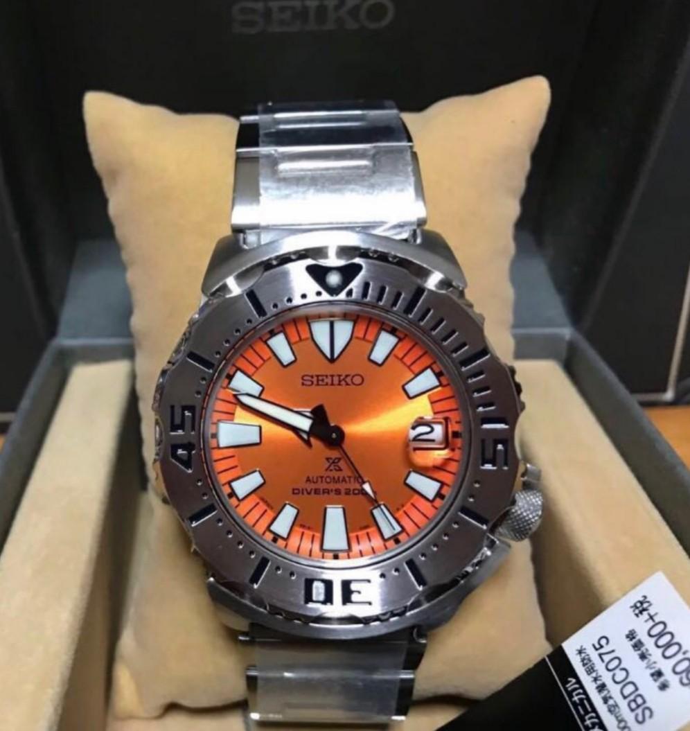 SEIKO SBDC075 JDM JAPAN DOMESTIC MODEL SBDC SERIES MADE IN JAPAN ORANGE MONSTER