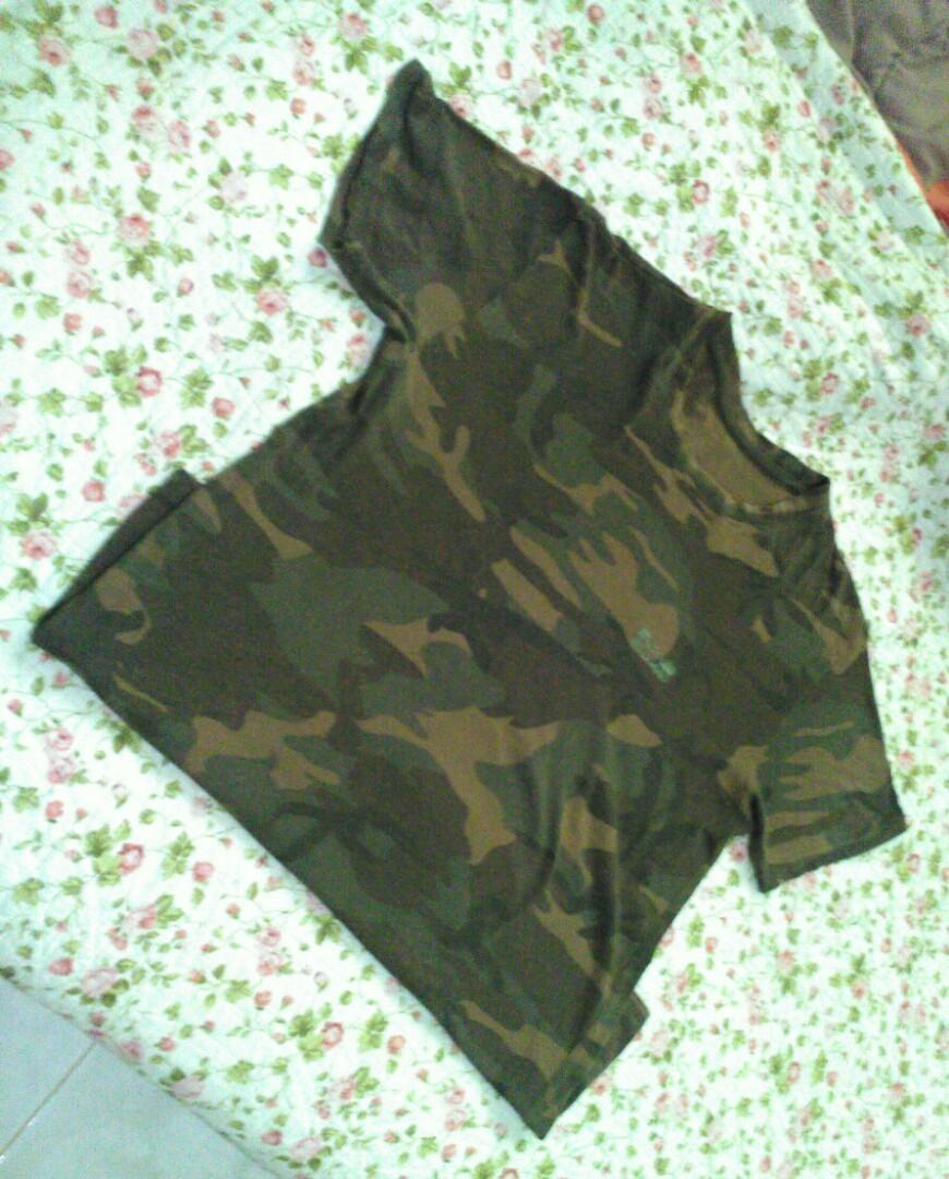 Camouflage t shirt decathlon sales