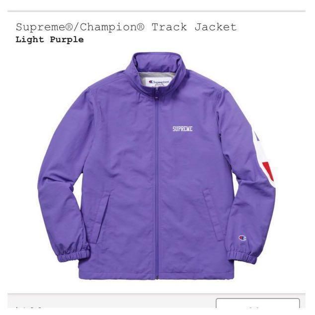 supreme x champion track jacket