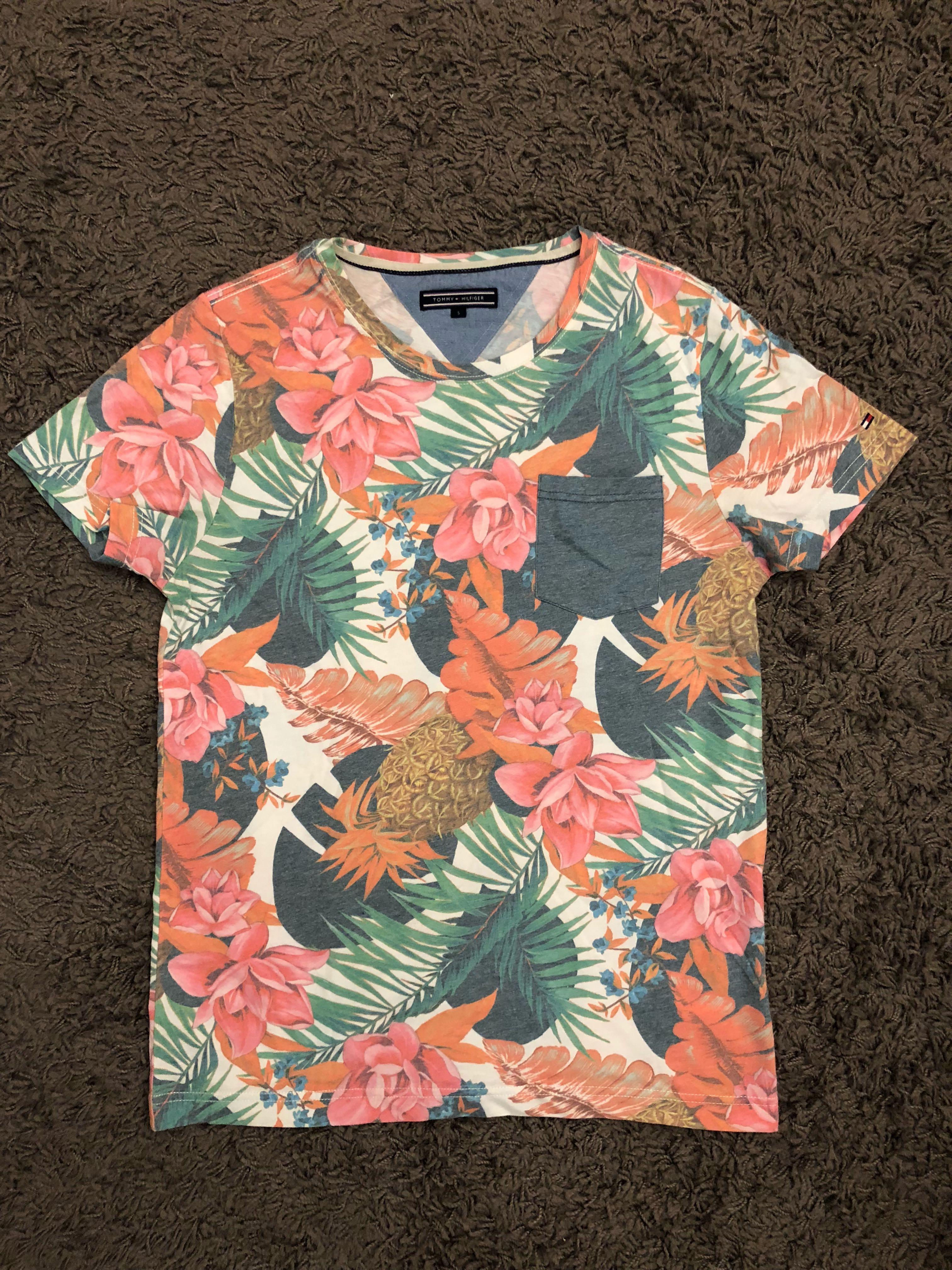 tommy hilfiger floral t shirt