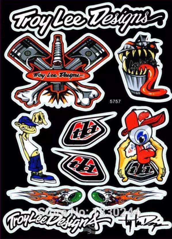 Details about   Brand New Custom Troy Lee Design stickers laminated 