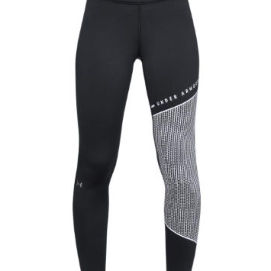 Under Armour Womens Cold Gear Graphic Leggings Black