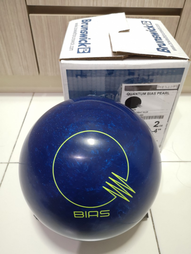 Undrilled 14lbs Brunswick Quantum BIAS Pearl Bowling Ball, Sports