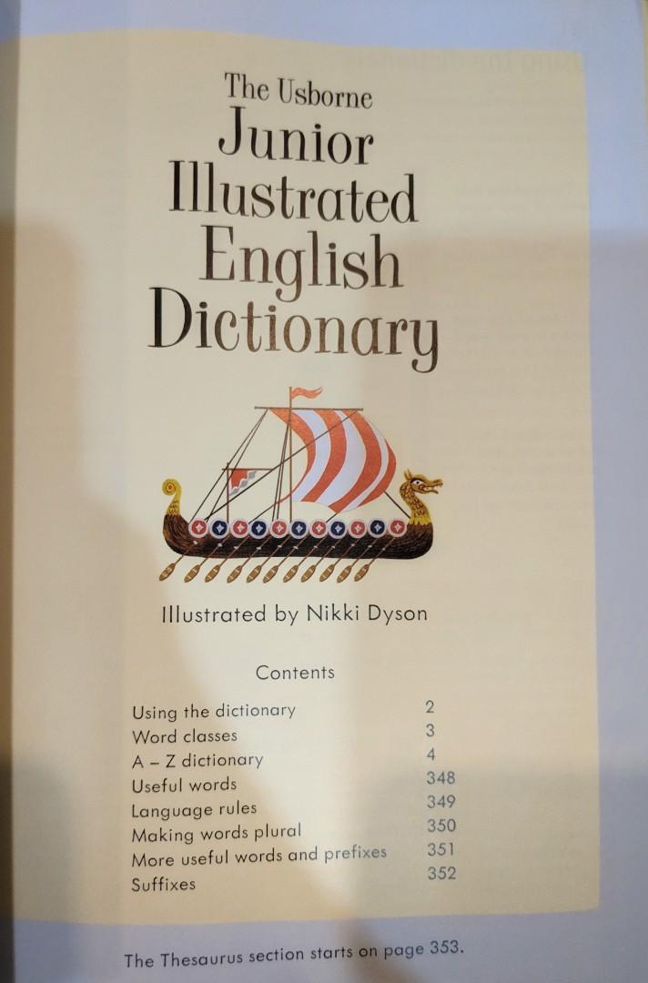 Usborne Junior Illustrated English Dictionary and Thesaurus, Hobbies