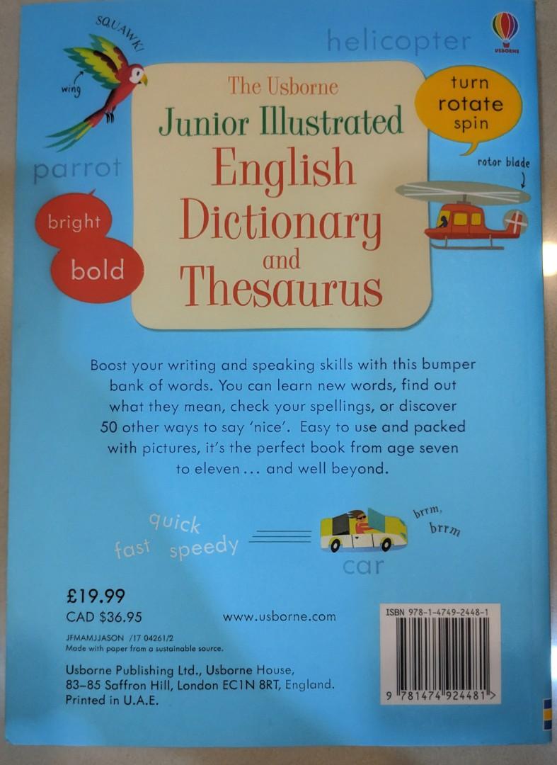 Usborne Junior Illustrated English Dictionary and Thesaurus, Hobbies