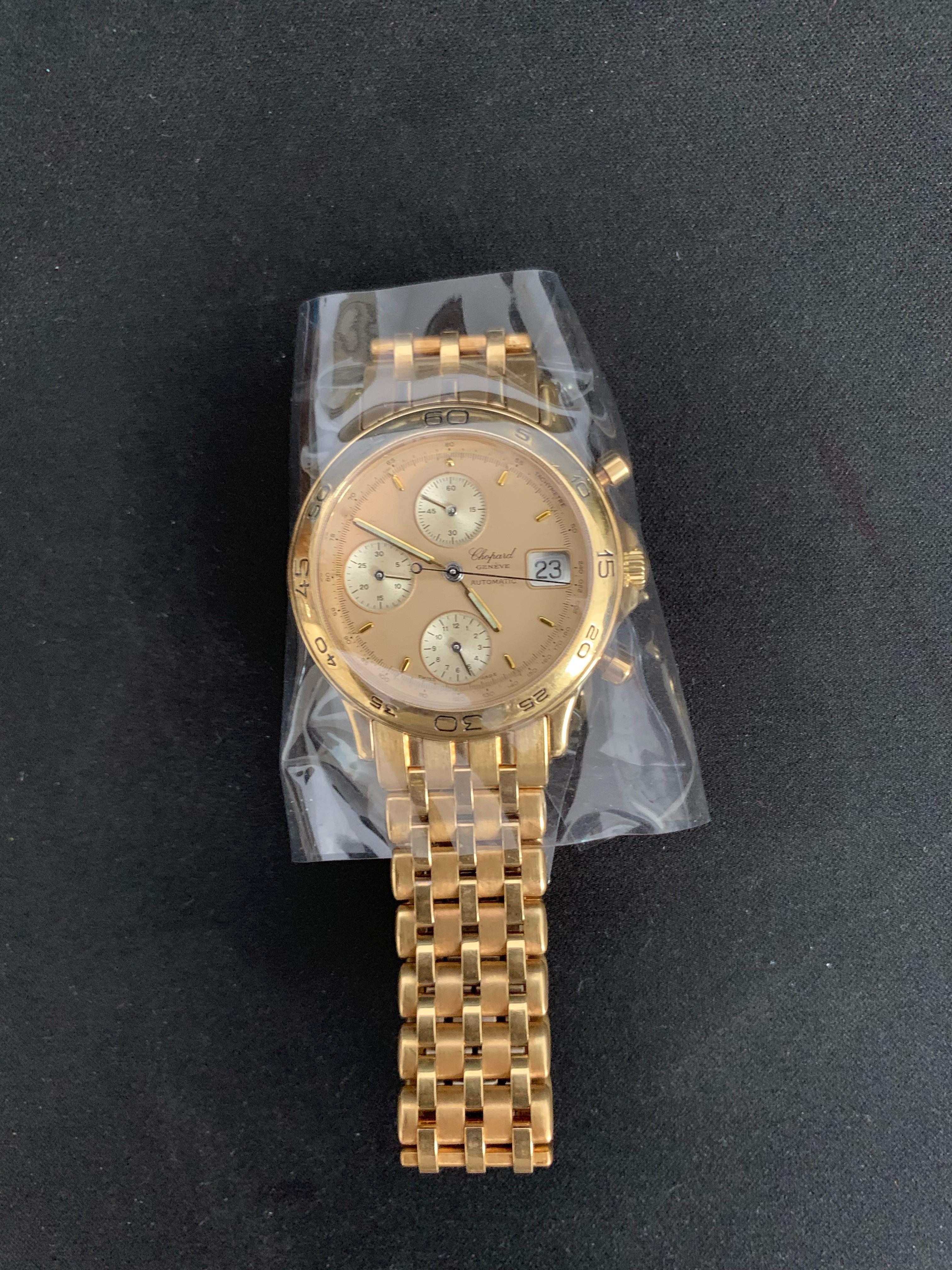 Vintage Chopard Linea D’Oro Rose Gold Automatic Watch, Luxury, Watches ...
