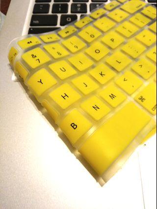 Yellow Apple keyboard cover
