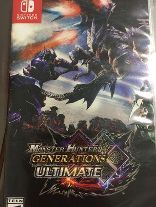 Nintendo Switch Game Monster Hunter Generations Ultimate Almost New