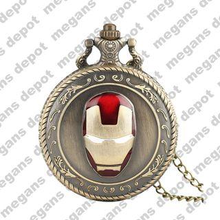 Iron man pocket top watch