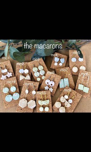 Clay Earrings - The Macarons Collection