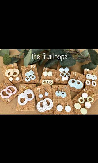 CLAY EARRINGS - The Fruit-loops Collection
