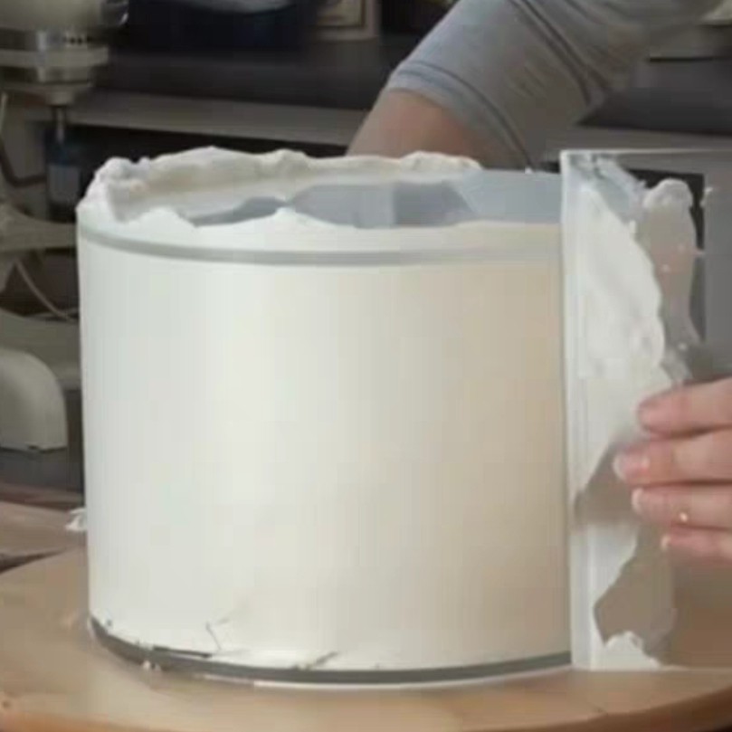 2pcs Acrylic Discs For Smooth Sharp Buttercream Food Drinks