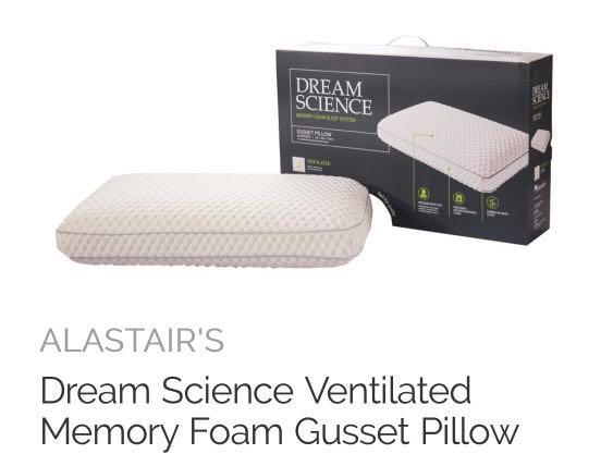 Dream science shop memory foam pillow
