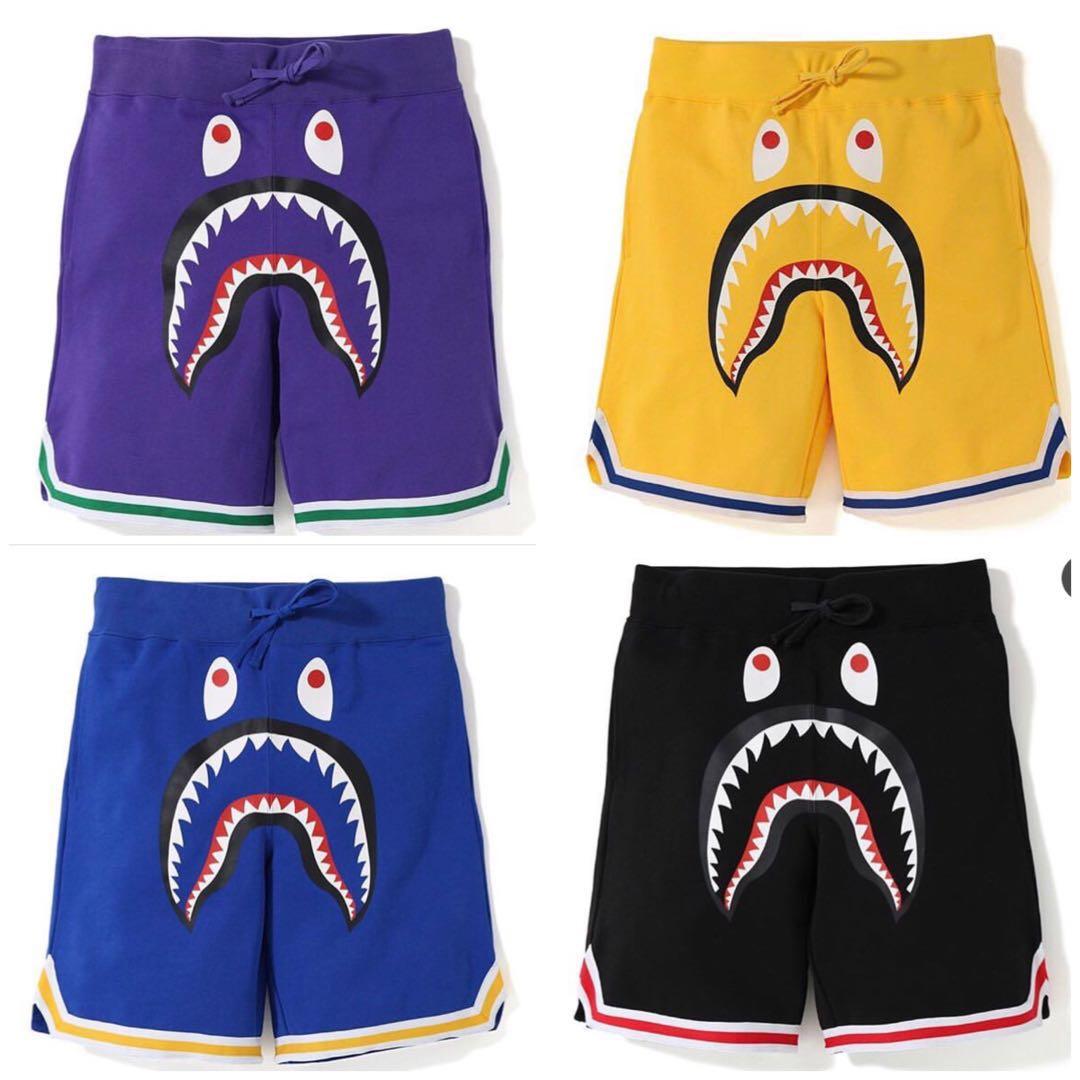 Bape shark basketball sweat shorts, Men's Fashion, Bottoms, Shorts on  Carousell