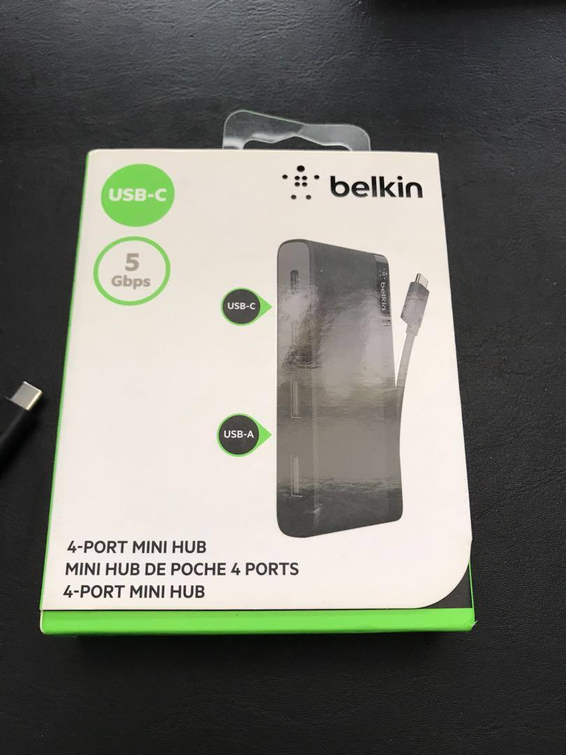 Belkin Usb C 4 Port Mini Hub Usb Type C Great For Apple