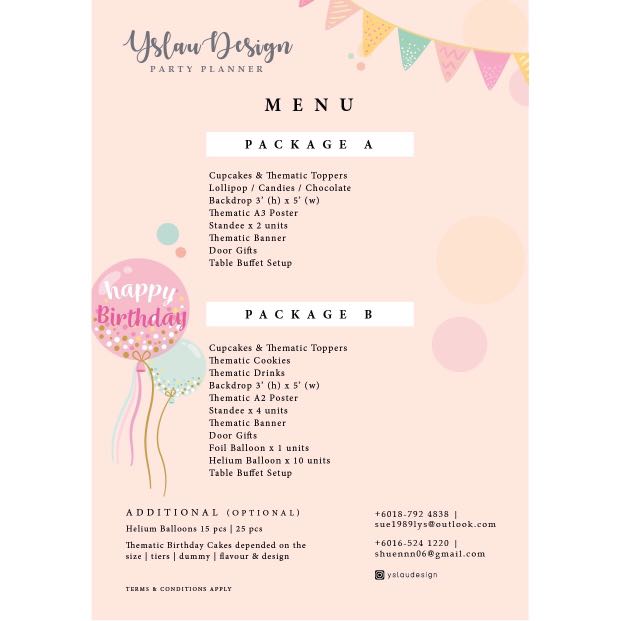 Birthday party package, Community on Carousell