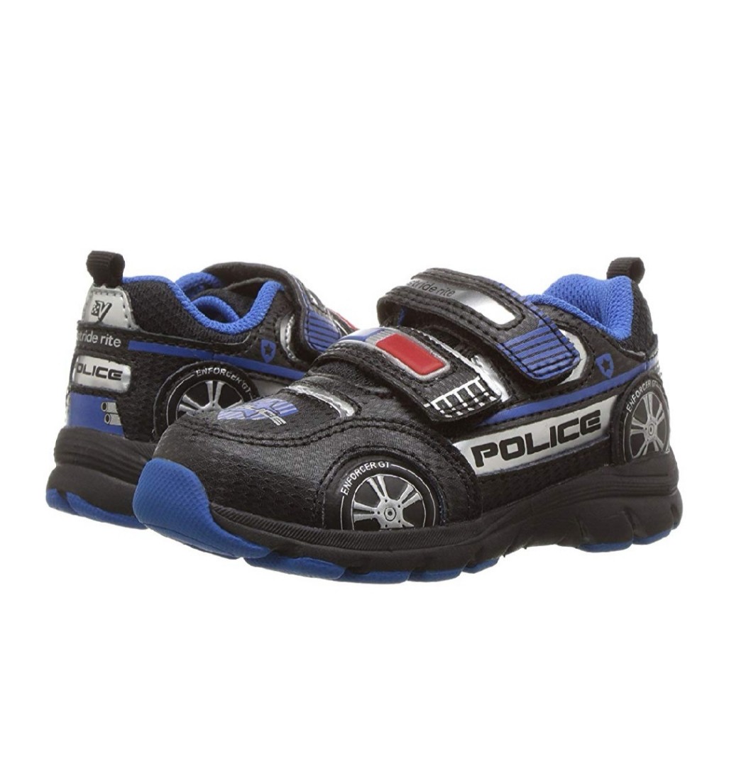 stride rite vroomz police car sneaker