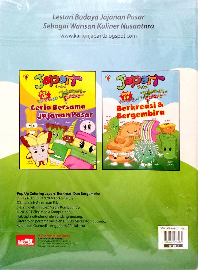 Buku Mewarnai Jajanan Pasar Berkreasi Dan Bergembira Pop Up Coloring Buku Alat Tulis Buku Anak Anak Di Carousell