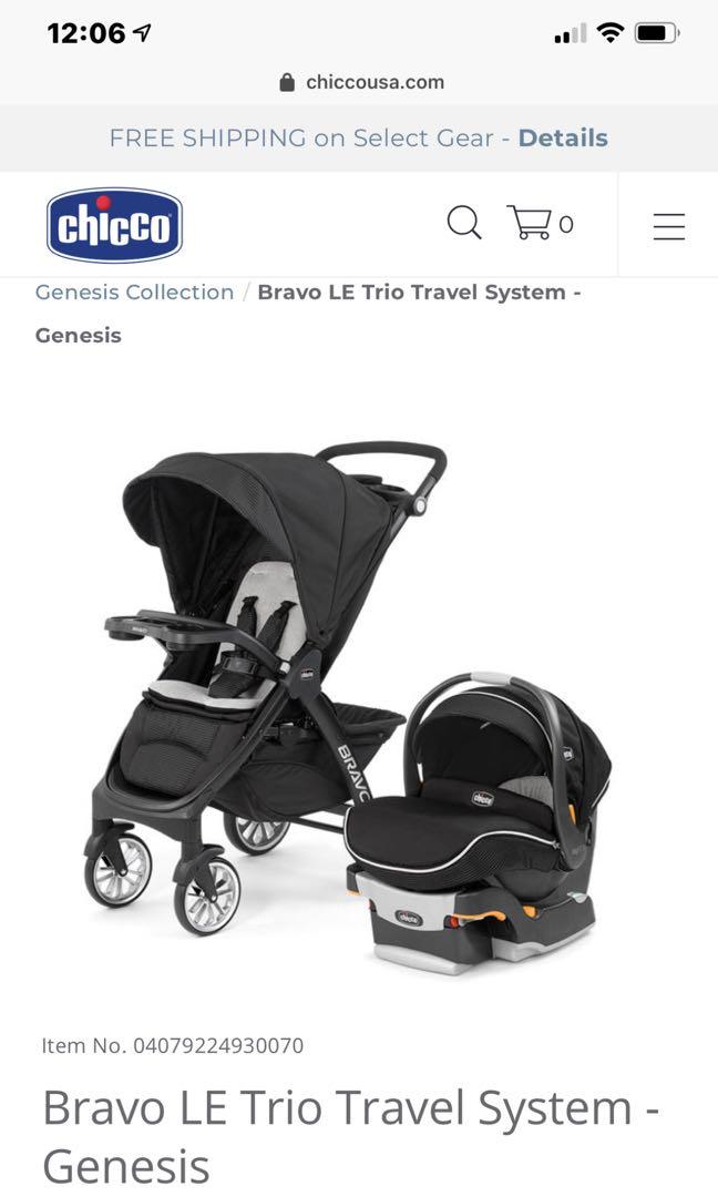 Chicco bravo Trio Travel System Babies Kids Going Out