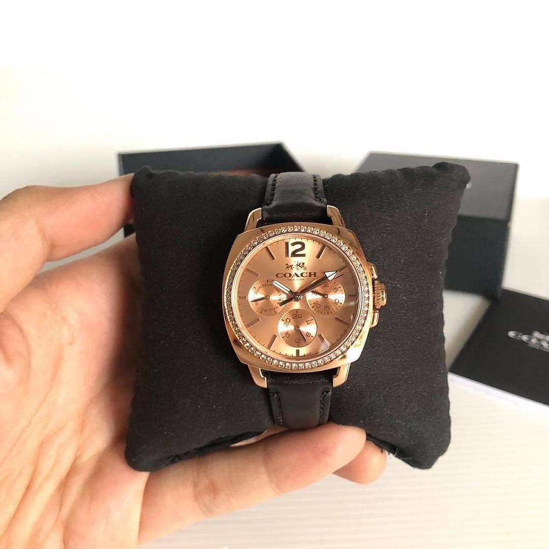 Coach 14502125 rosegold black diameter 34mm