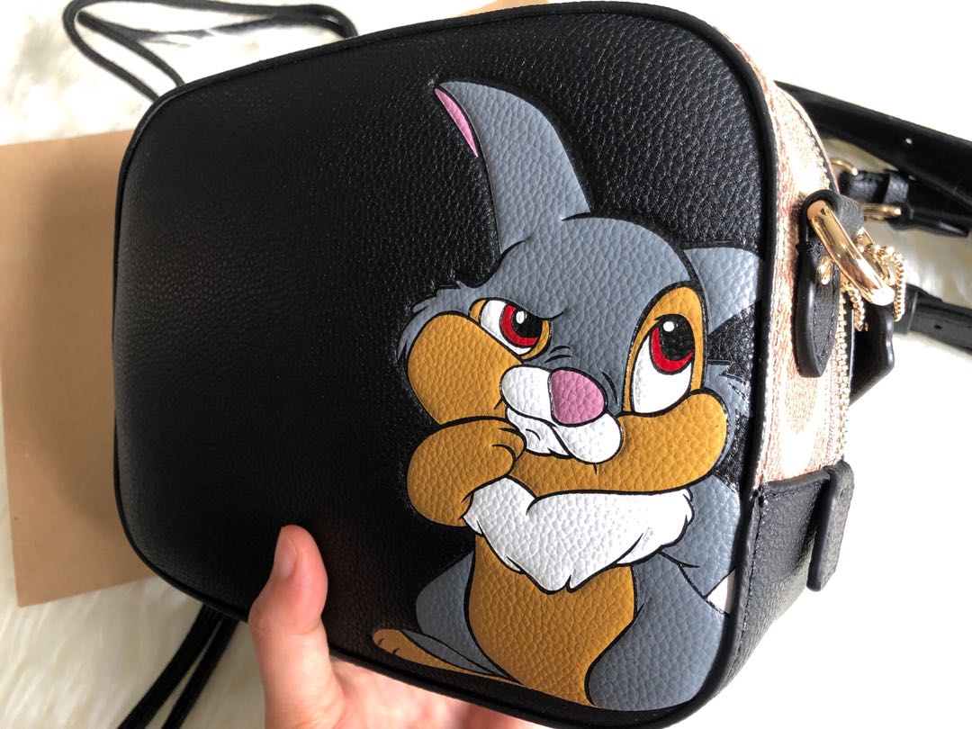 Disney x coach sale camera bag with thumper