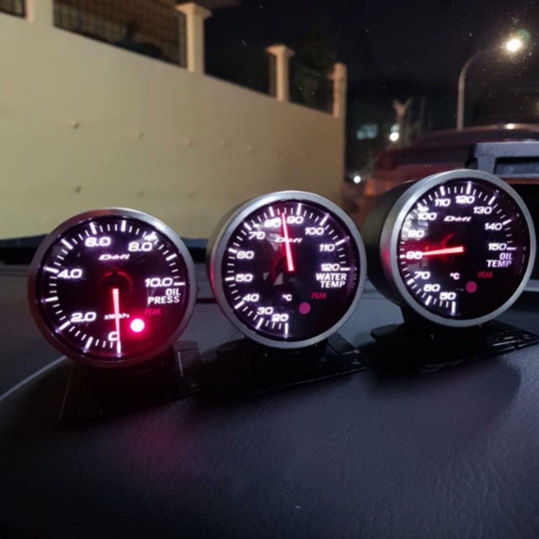 Defi Bf 60mm Gauges White Defi Link Control Unit Ii Car Accessories Accessories On Carousell